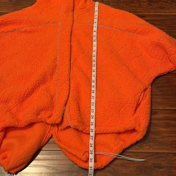 Urban Outfitters Out From Under Orange Fleece Hooded Jacket - Picture 6 of 11